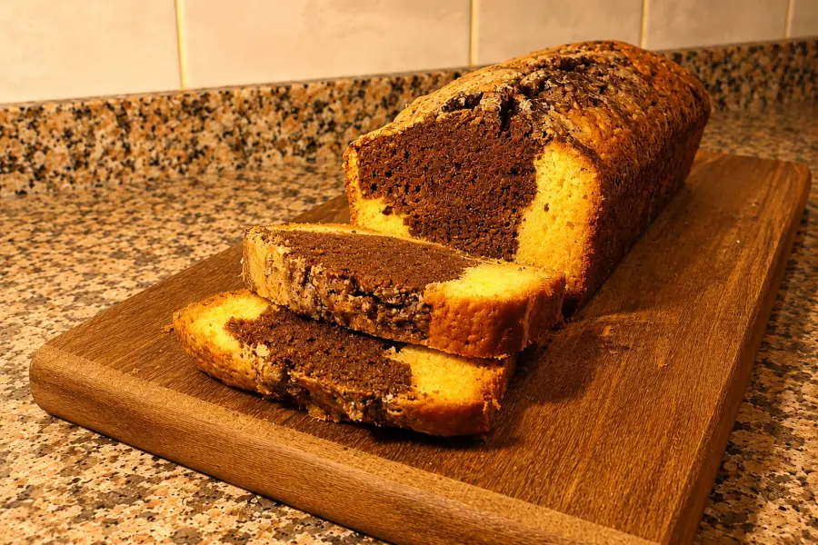 Budín Marmolado Sin Gluten